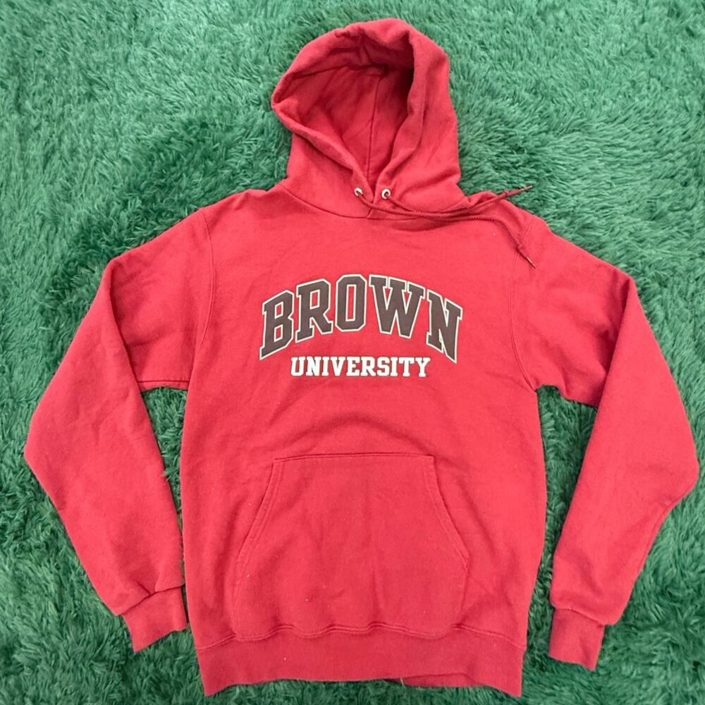 Brown University Y2K Small Red pullover sweatshirt hoodie UNISEX